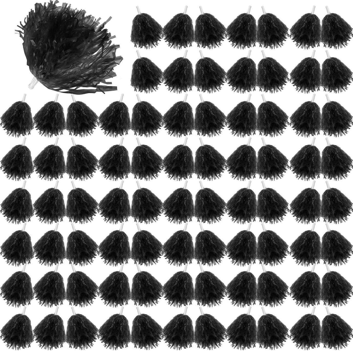 80 Pcs Cheerleading Pom Poms for Sports Dance Events and Parties