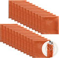 Fall Leaves Damask Cloth Napkins 24-Pack 18 in Rust - Seasonal Table