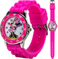 Girls' Minnie Mouse Time Teacher Watch - Easy Analog Learning