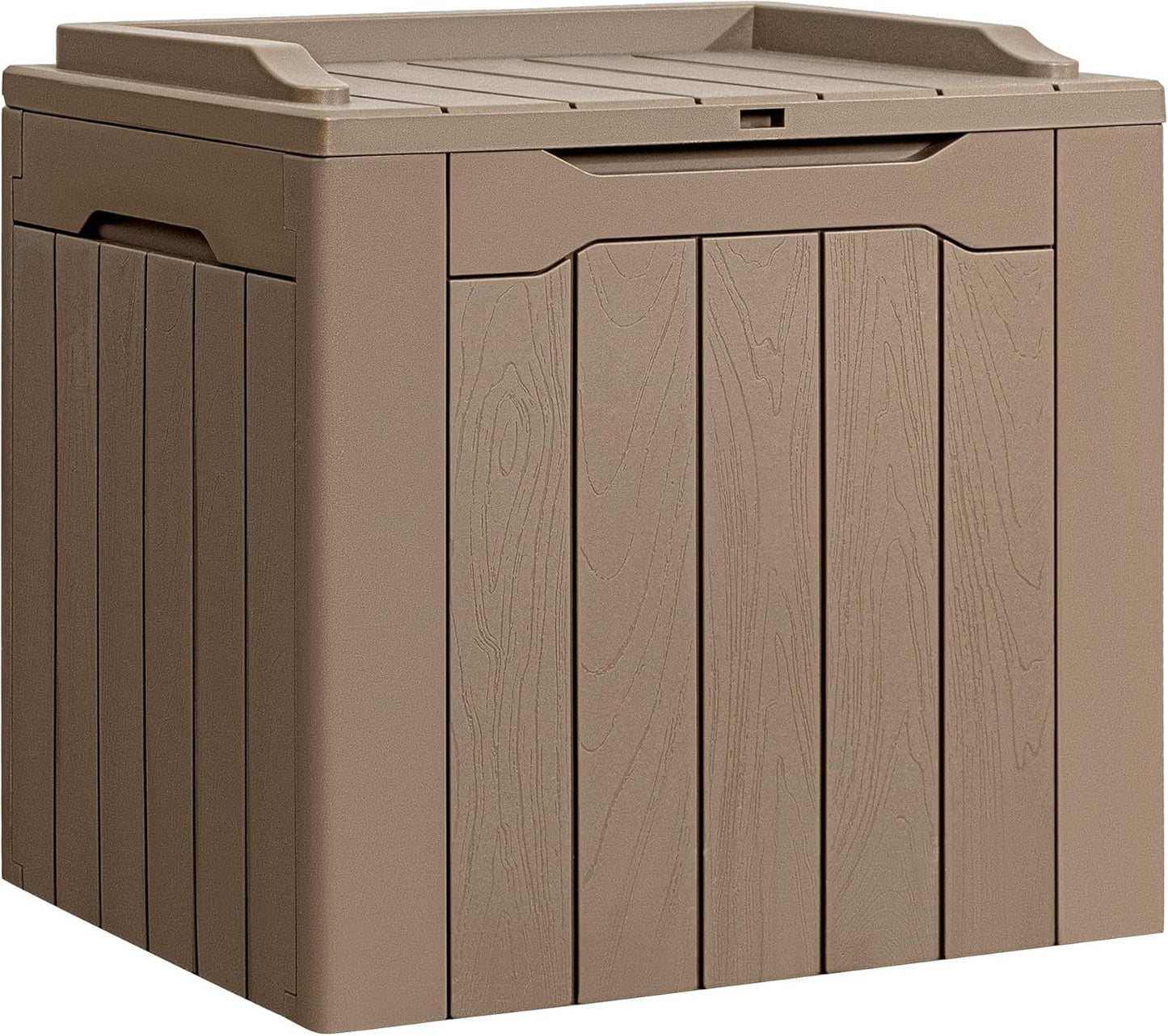 Flamaker 31 Gallon Waterproof Resin Deck Box for Outdoor Storage