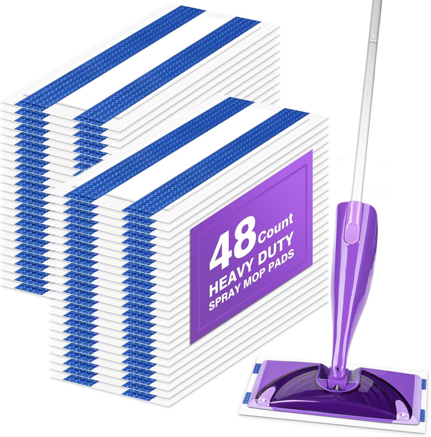 Multi-Layer Mop Pads Refills - 48 Pack
