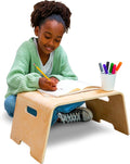 Bentwood Floor Lap Desk for Kids - Portable Birch Wood Activity Desk