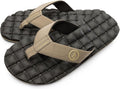 Volcom Recliner Sandal Flip Flop - Cushioned Arch Support Men's