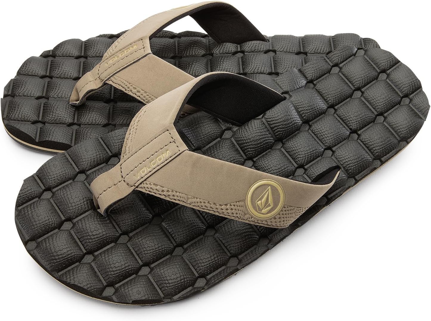 Volcom Men's Recliner Sandal Flip Flop for Ultimate Comfort