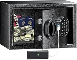 Bonsaii Safe Box - Compact Security Safe for Home & Office