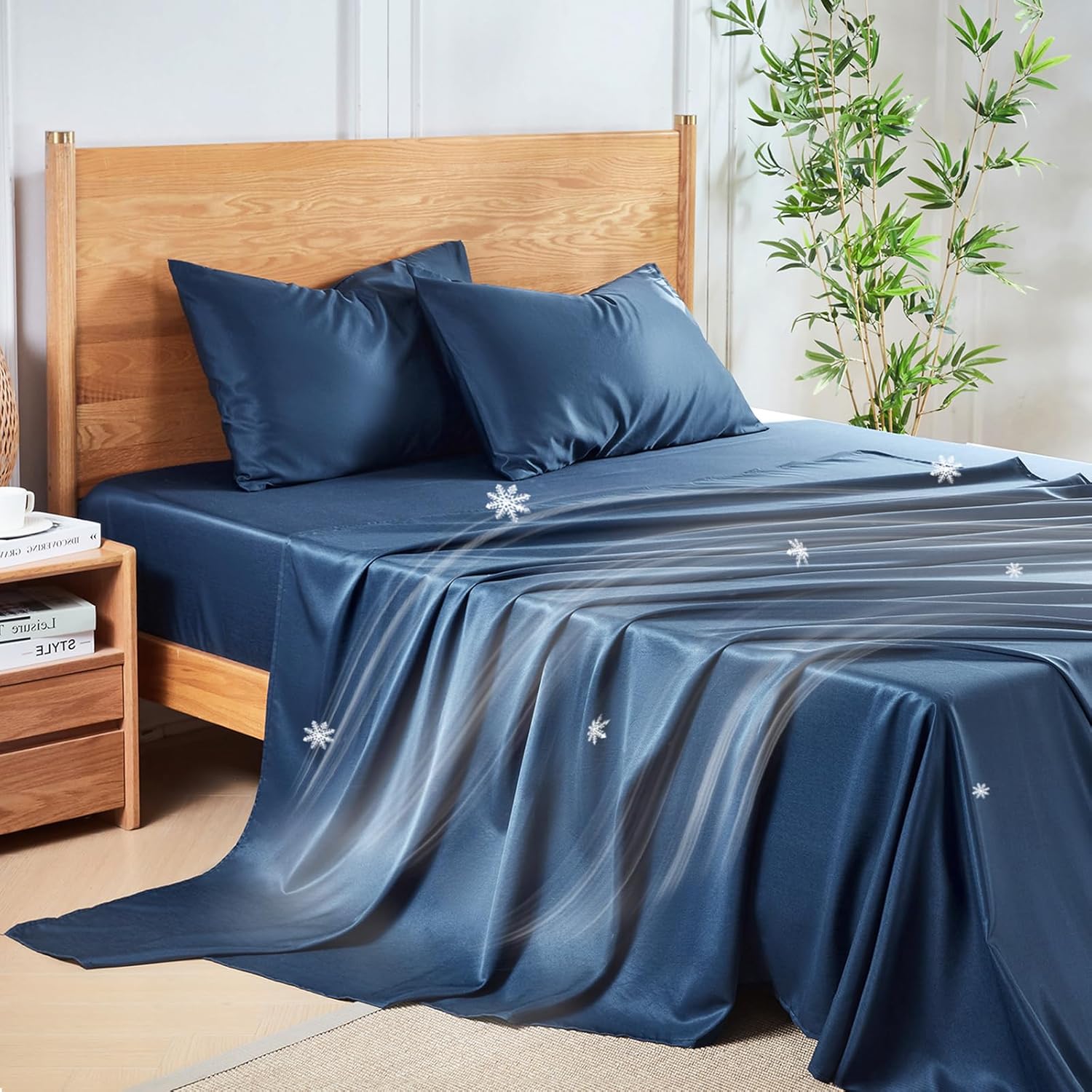 MR&HM Queen Sheet Set - Soft Cooling Sheets for Hot Sleepers