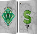Harry Potter Slytherin Deathly Hallows IV Leather Wallet Case for iPad