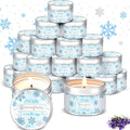 Snowflakes Lavender Scented Baby Shower Tealights - 24 Pack