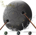 8 in Steel Tongue Drum 11-Note A Major - Portable Rain Drum