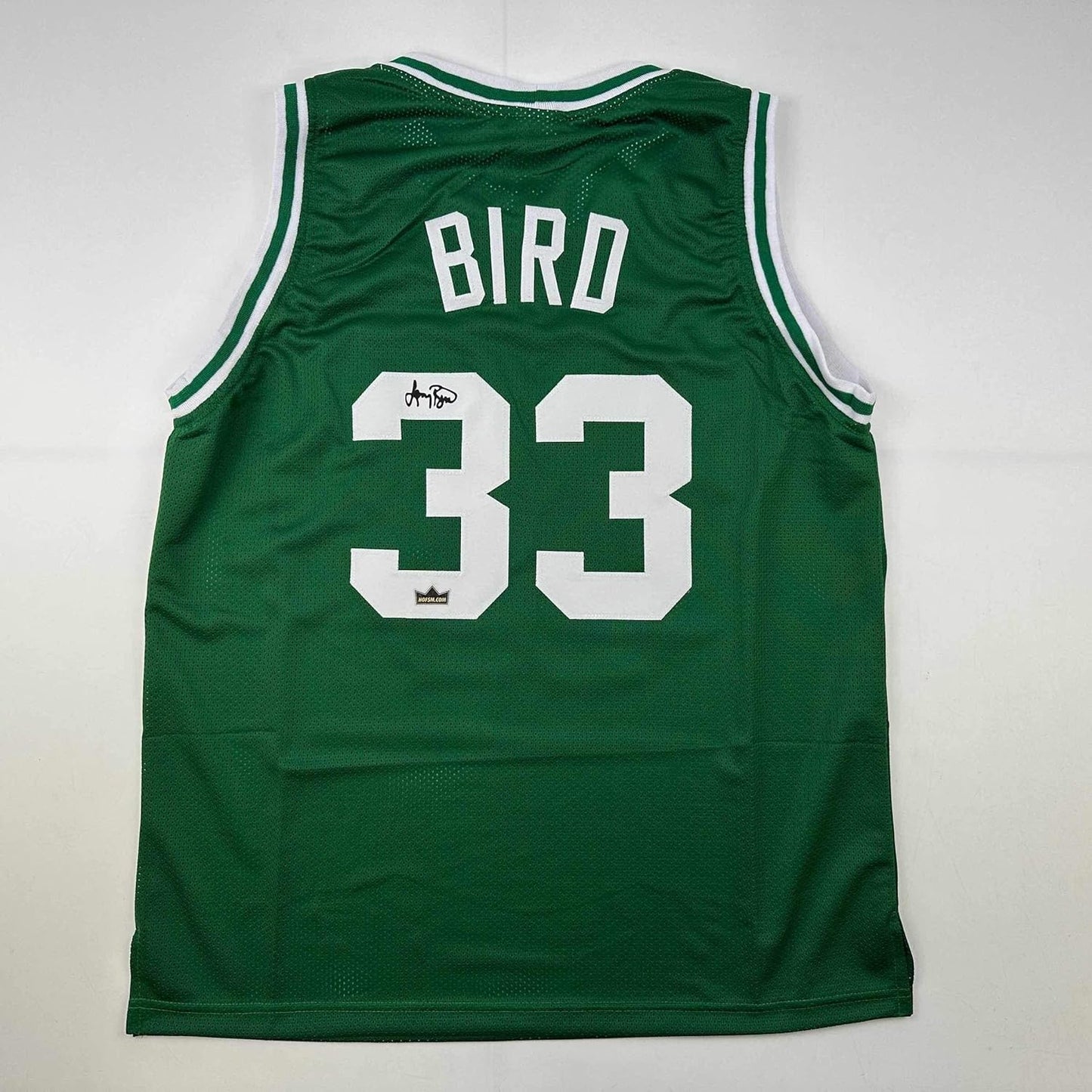 Facsimile Autographed Larry Bird Boston Green Jersey XL Size