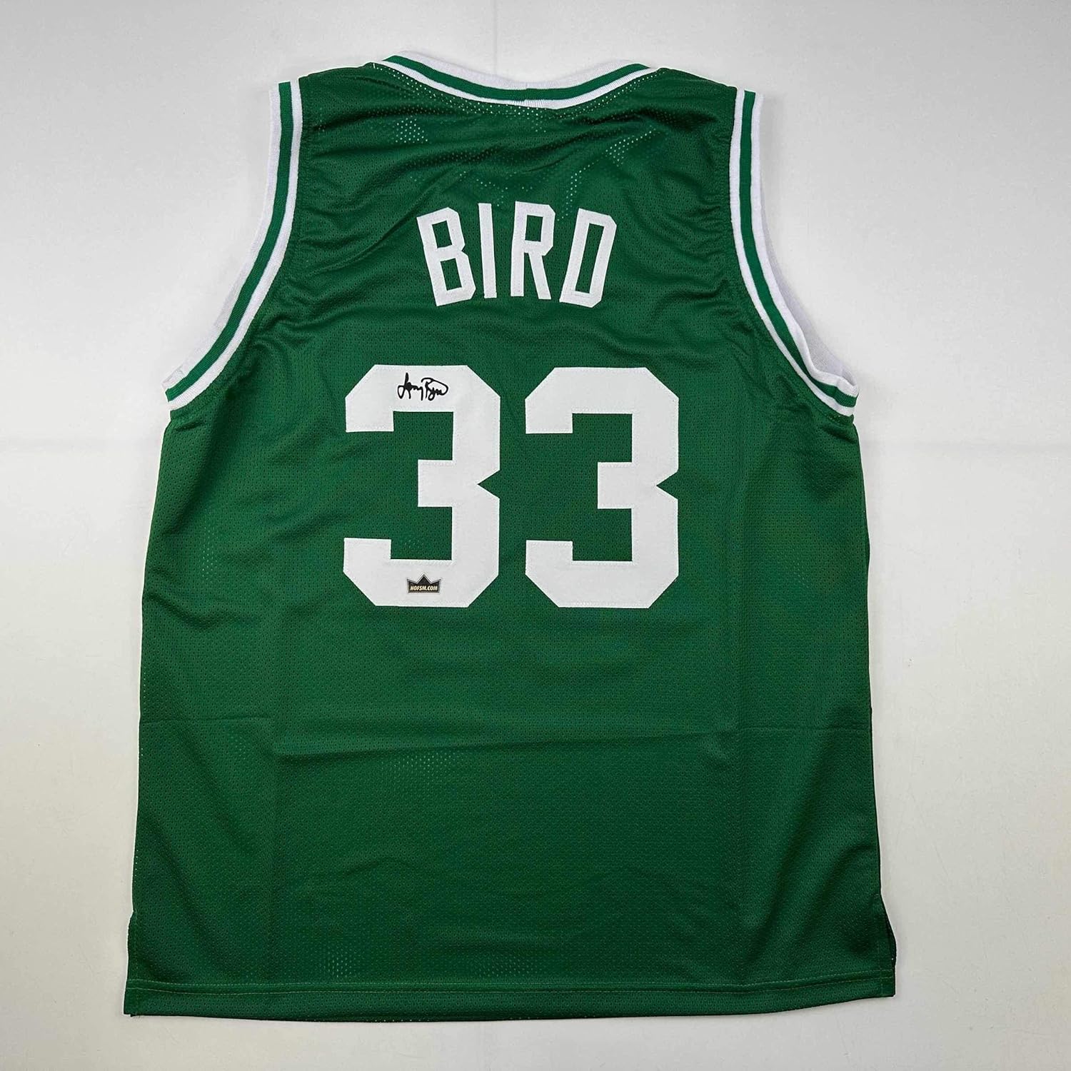 Facsimile Autographed Larry Bird Boston Green Jersey XL Size
