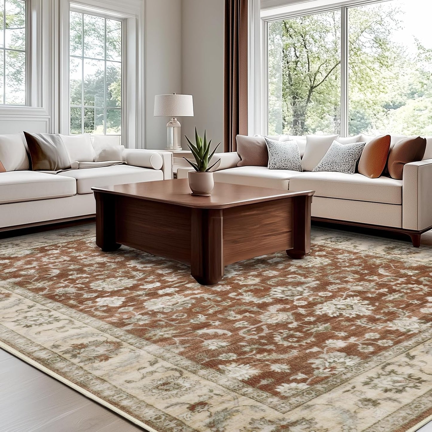 WITSHOCK 9x12 Area Rugs for Living Room - Modern Abstract Design
