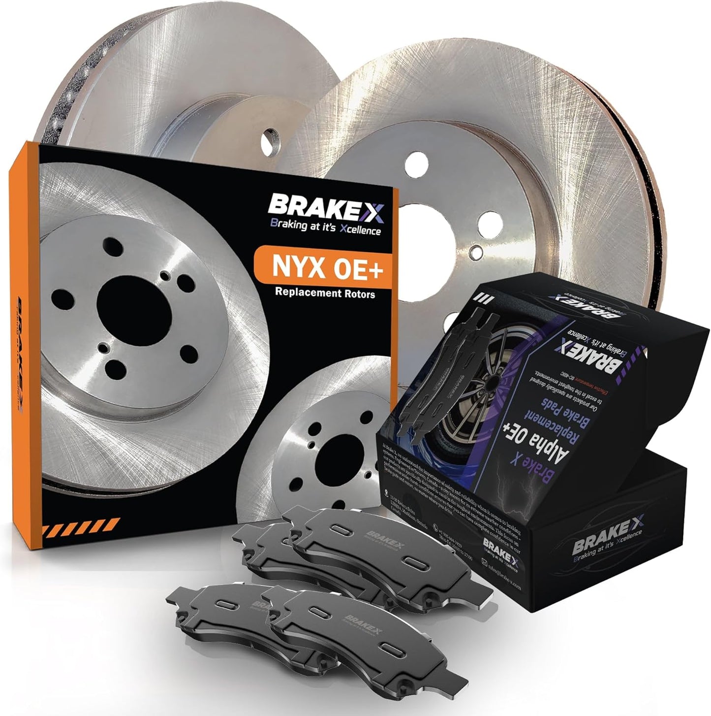 Front Brake Pads and Rotors Kit for 2017-2020 Acura MDX