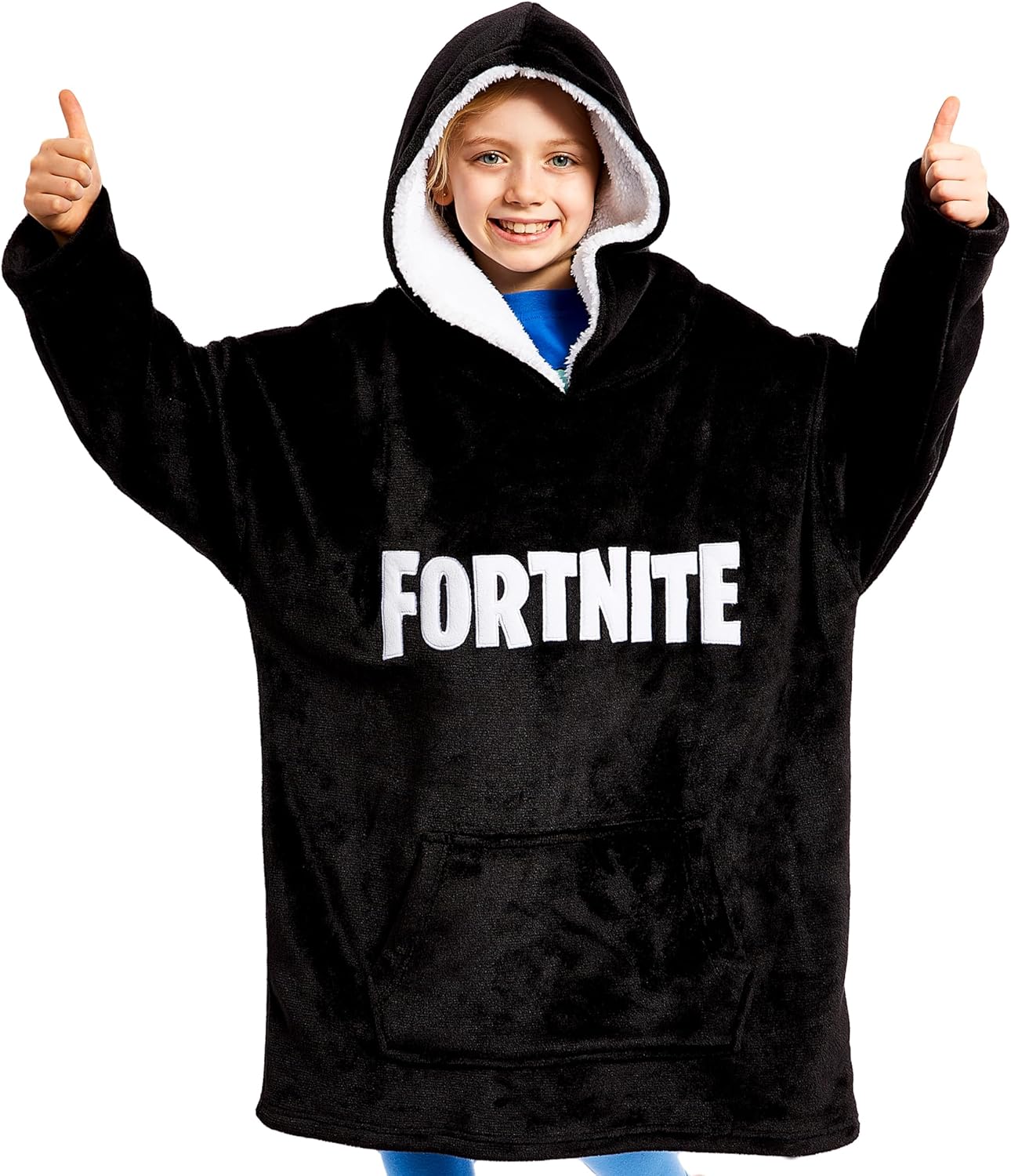 FORTNITE Wearable Blanket Hoodie - Cozy Extra Long Fleece