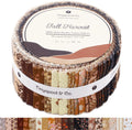 Jelly Roll Fabric Strips for Quilting Fall Harvest - 40 Cotton Strips