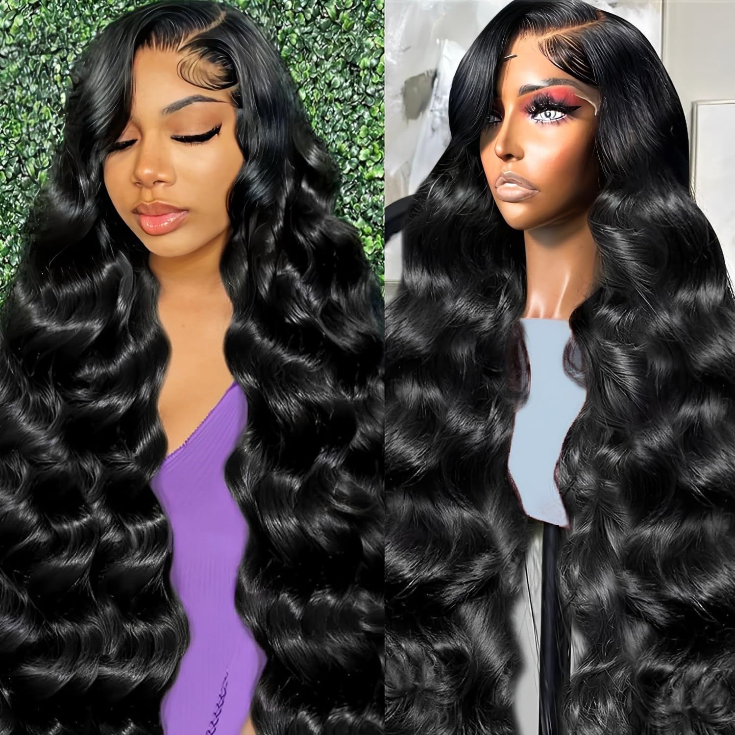 250 Density Body Wave Human Hair 13x4HD Lace Front Wigs