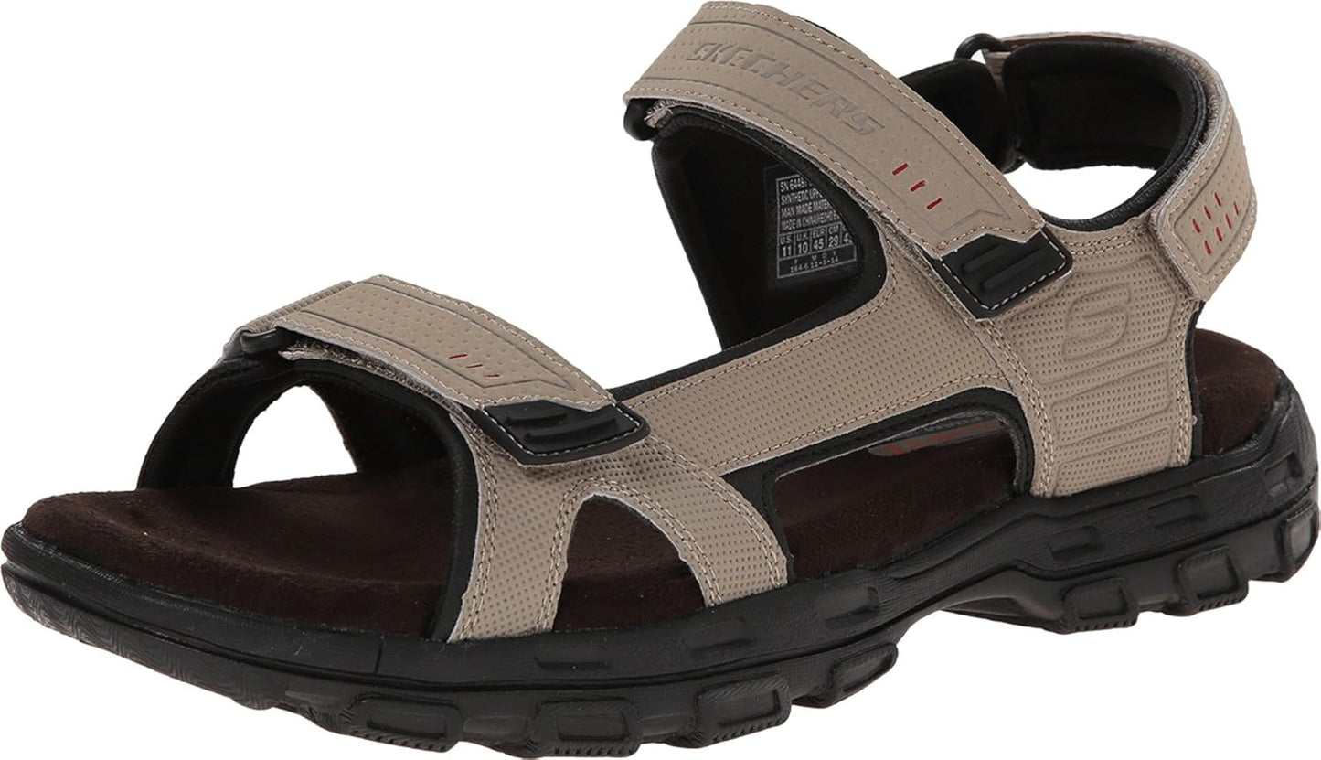 Skechers Men's Louden Open Toe Strap Sandals for Ultimate Comfort