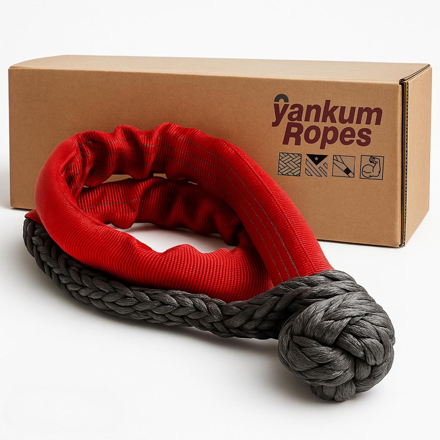 Yankum 7/16 Soft Shackle - Heavy Duty Recovery Gear for Towing