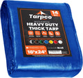 14 x 24 Blue Heavy Duty Tarp Cover 14 Mil - Waterproof, UV Resistant