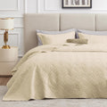 Love's cabin California King Quilt Bedding Set Camel - Lightweight