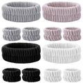 Spa Set 12 Pcs Makeup Headband and Wristband - Soft Absorbent Care