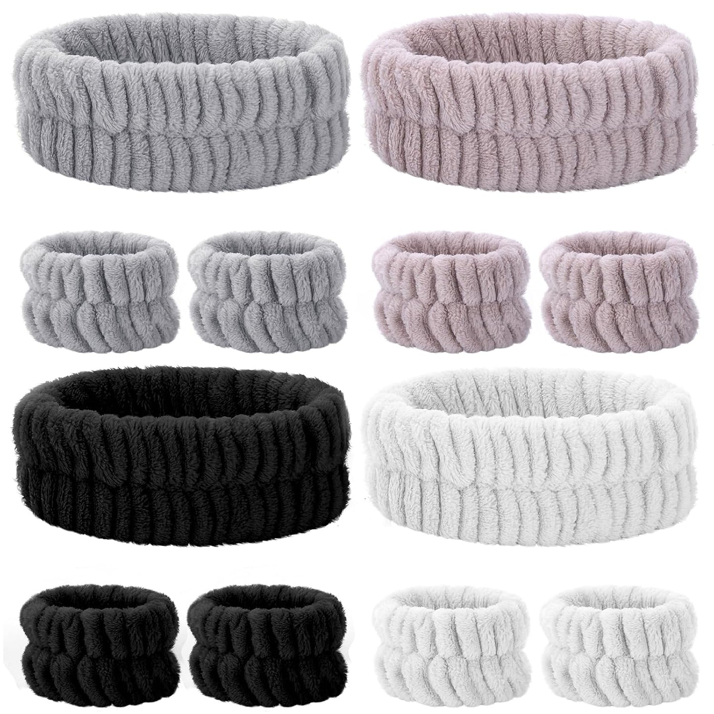 12-Pc Spa Set for Women - Headbands & Wristbands - Skincare, Makeup