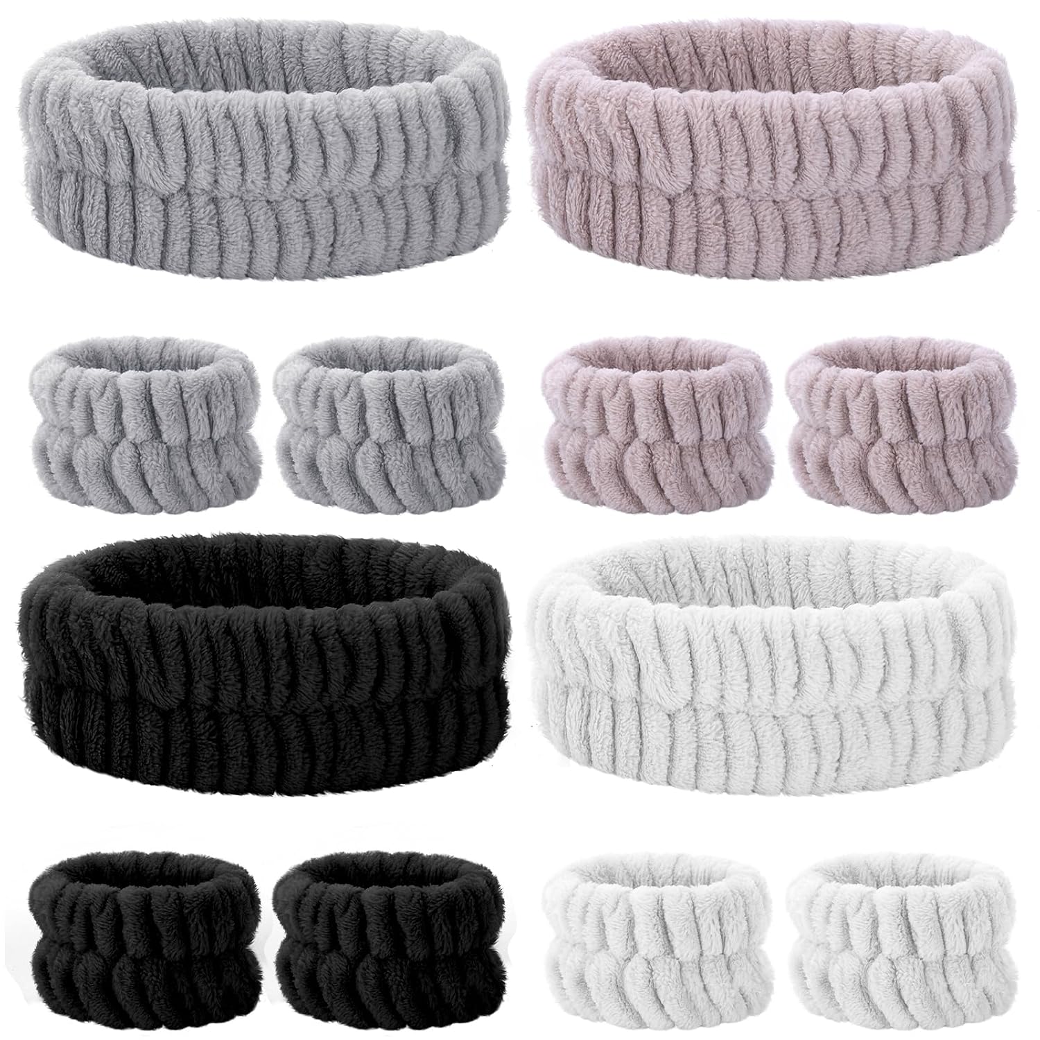 12-Pc Spa Set for Women - Headbands & Wristbands - Skincare, Makeup