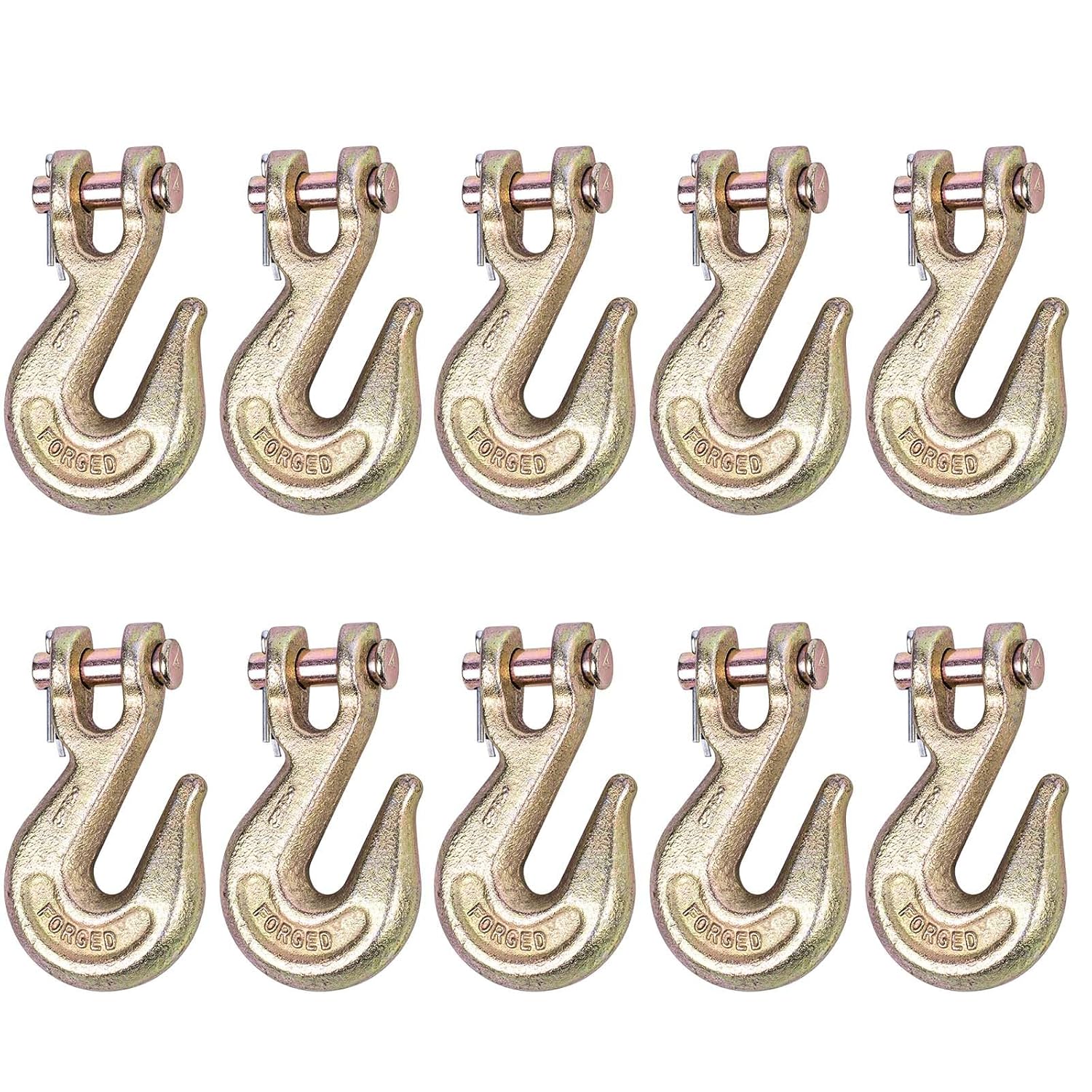 3/8 Inch G80 Clevis Grab Hook - Heavy Duty Transport Chain Hooks