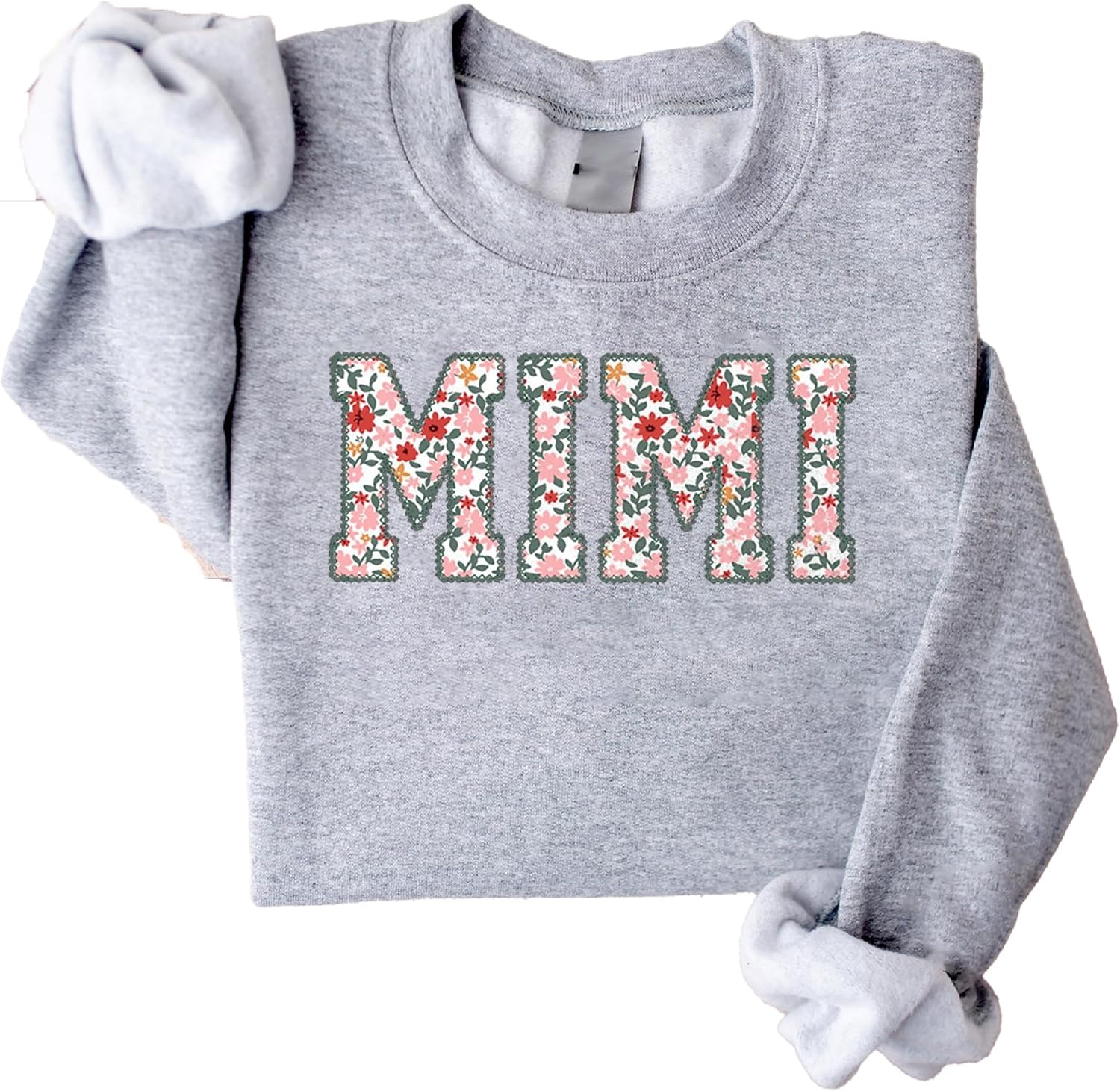 Personalized Embroidered Applique Grandma Sweatshirt Gift Idea