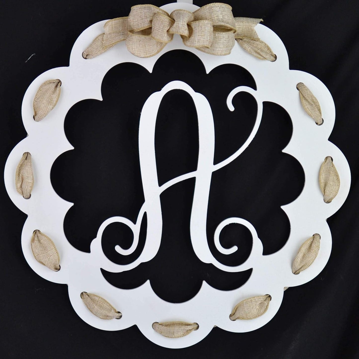 Monogrammed Door Hanger with Letter A - Perfect Gift Idea