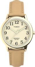 Timex Women's Easy Reader Watch - Clear Dial, Classic Leather