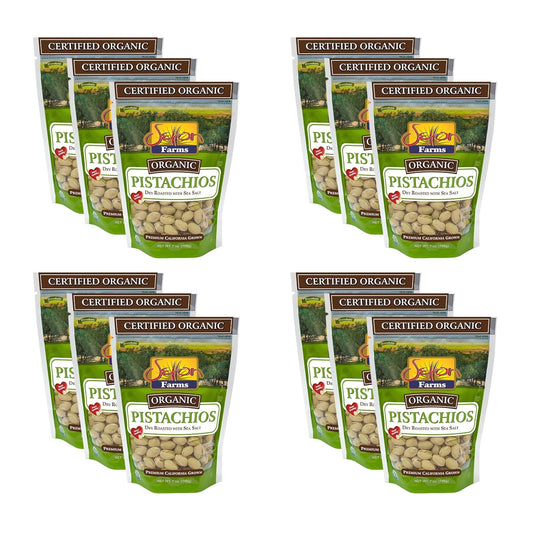 Organic Pistachios Dry Roasted and Salted - Healthy Snack Choice