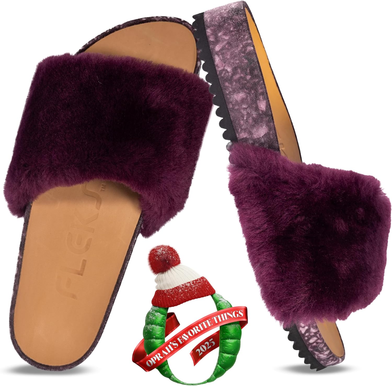 Fleks San Ysidro Women's Shearling Slides with Arch Support