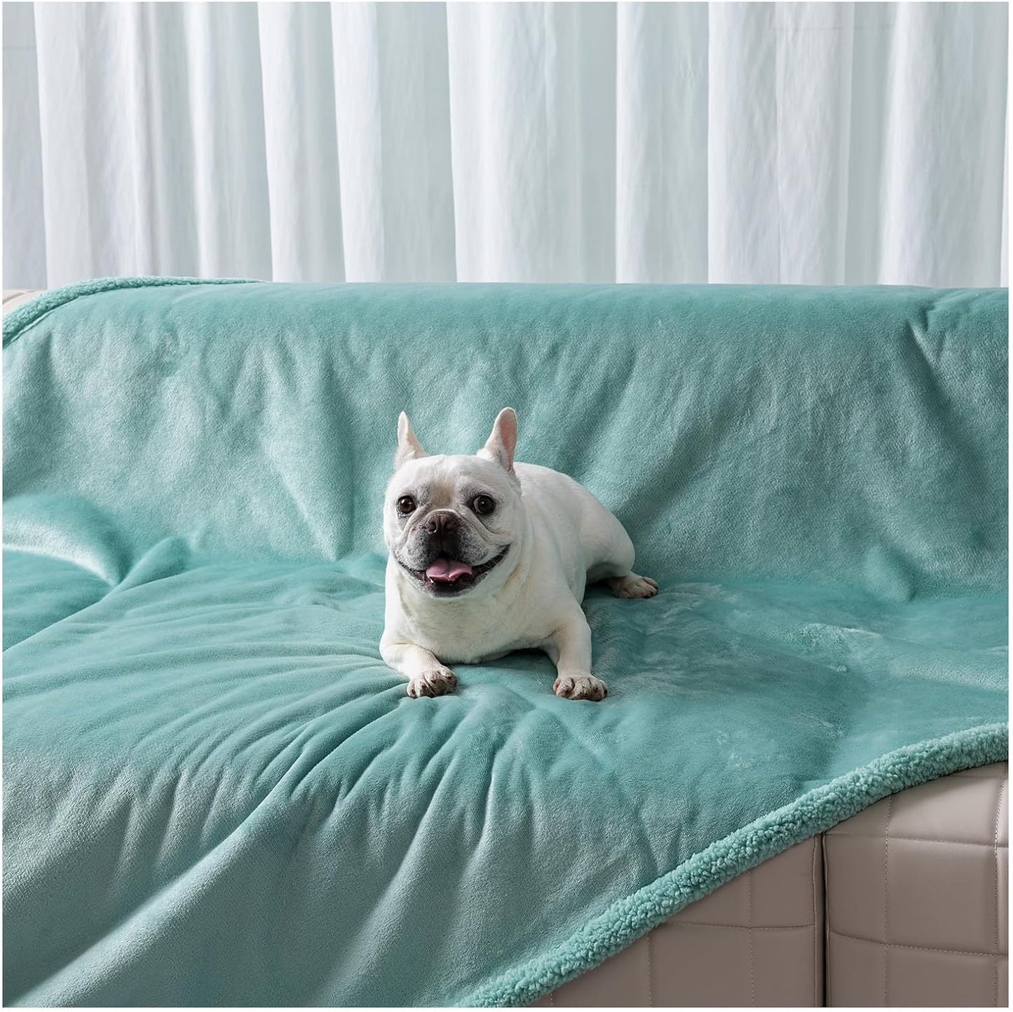 Waterproof Green Dog Blanket for Cozy Pet Comfort and Style