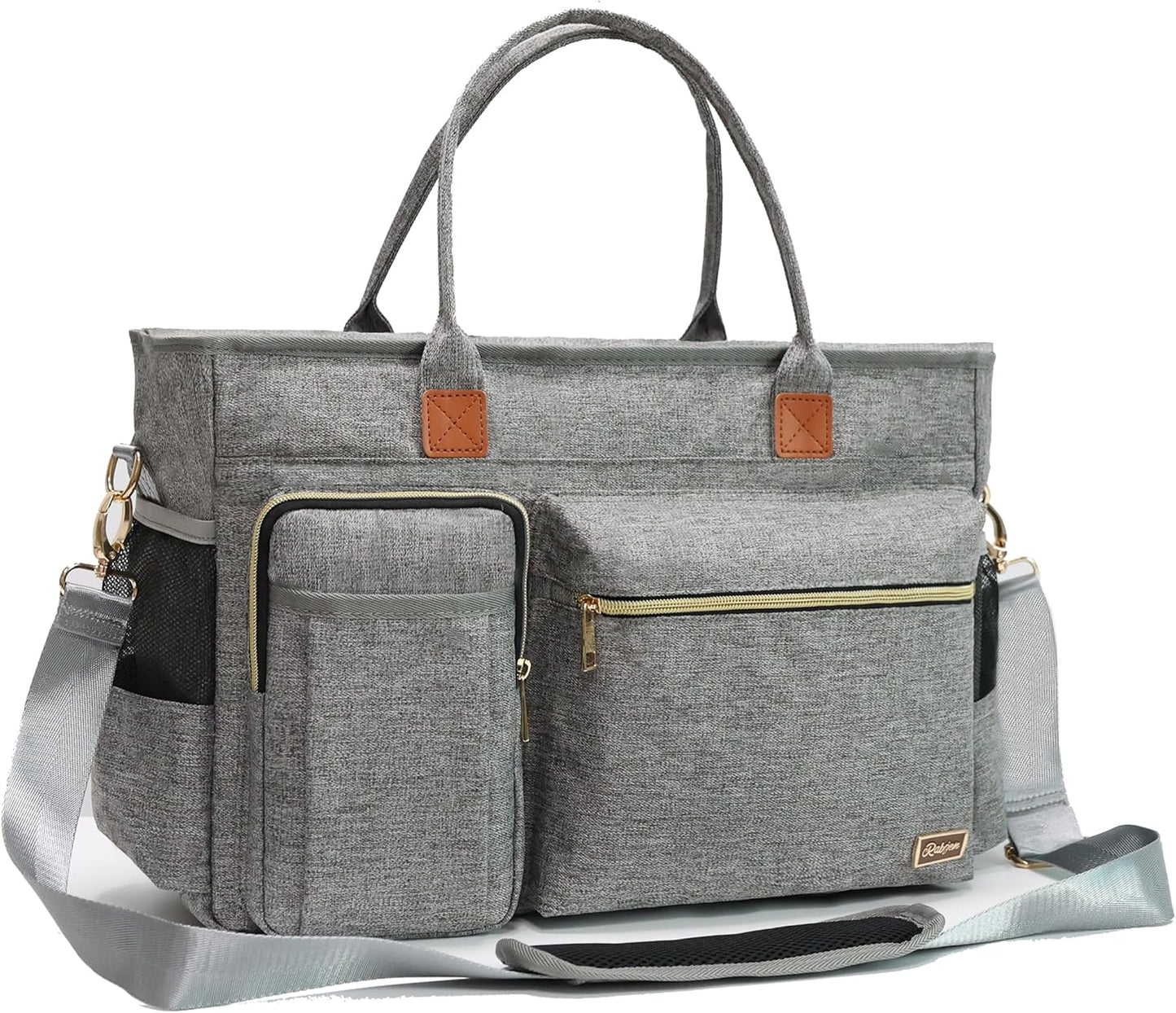 Rabjen Nurse Tote Bag for Work with Padded Laptop Sleeve
