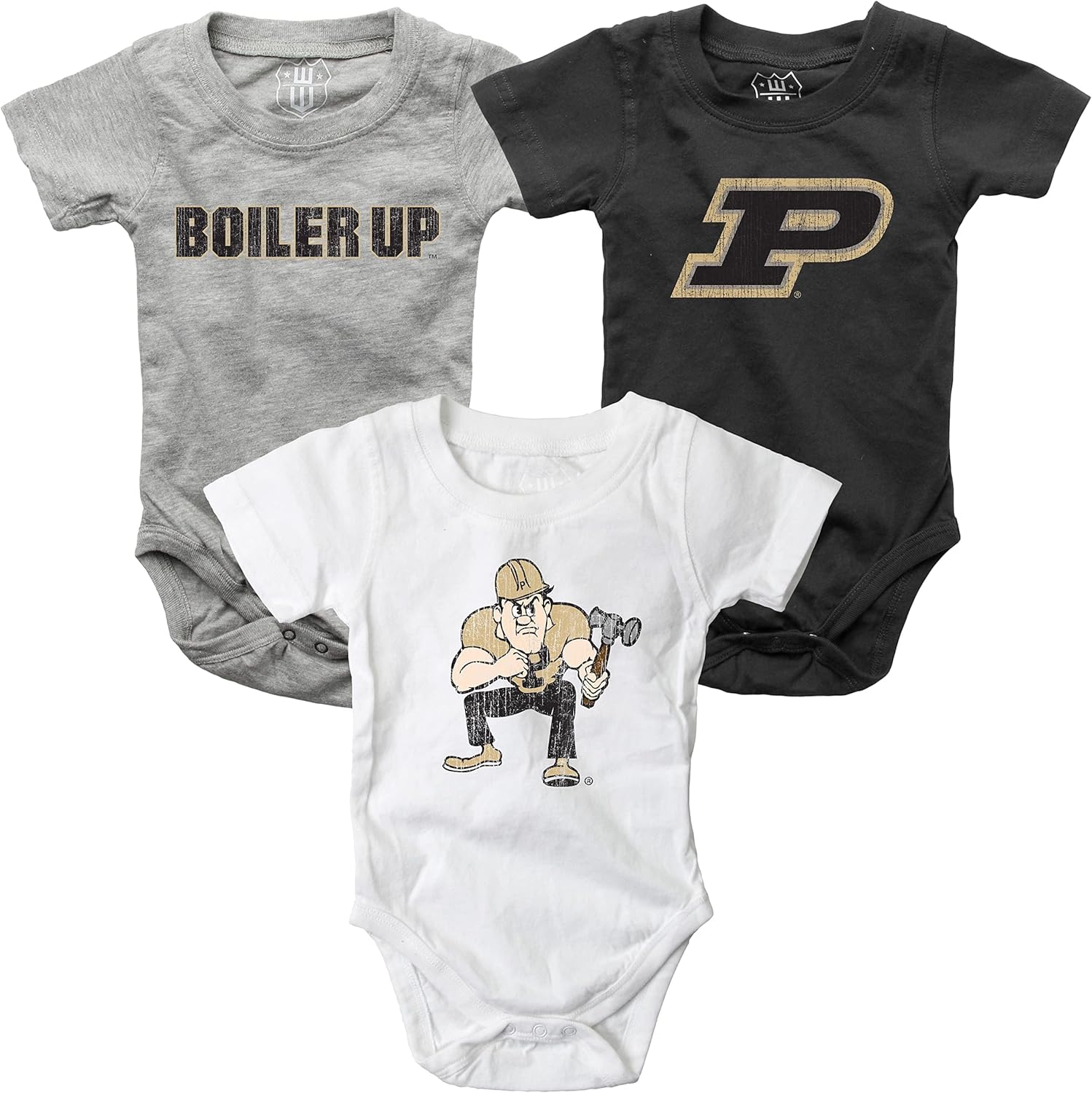 Wes and Willy Baby College Team 3 Pack of Cotton Rompers Review