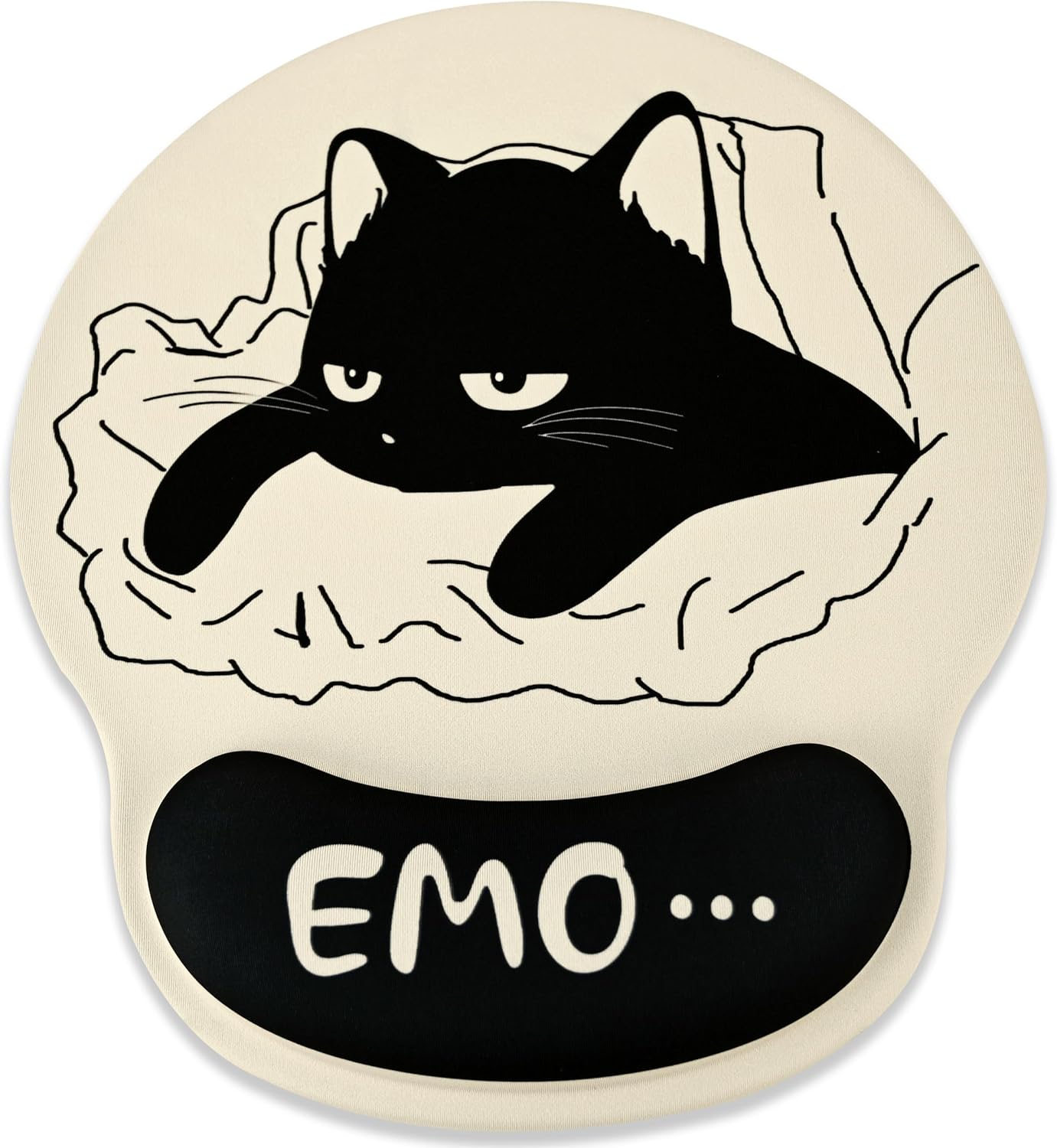 FANIZOL Ergonomic Cat Mouse Pad - Wrist Rest Support for Pain Relief