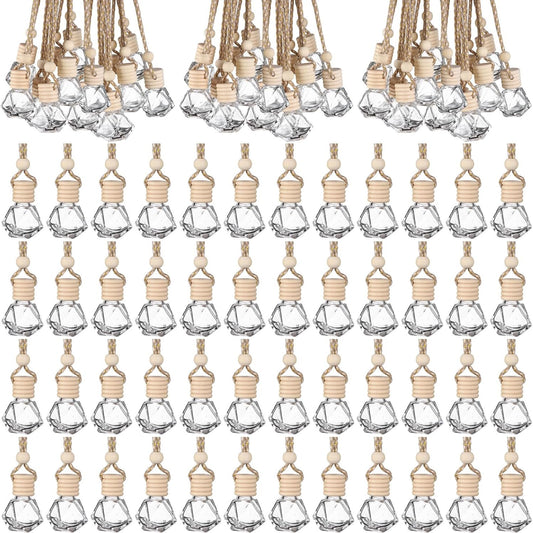 210pcs Clear Glass Car Air Freshener Diffuser Set