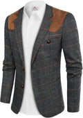 PJ PAUL JONES Men's Herringbone Tweed Blazer - Classic Warmth