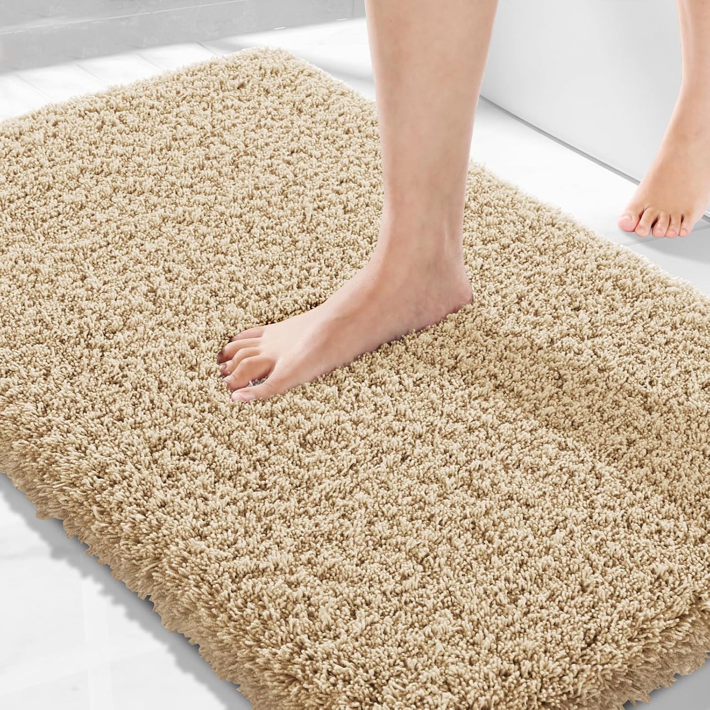 Yimobra Plush Thick Soft Cut Pile Bath Mats for Ultimate Comfort