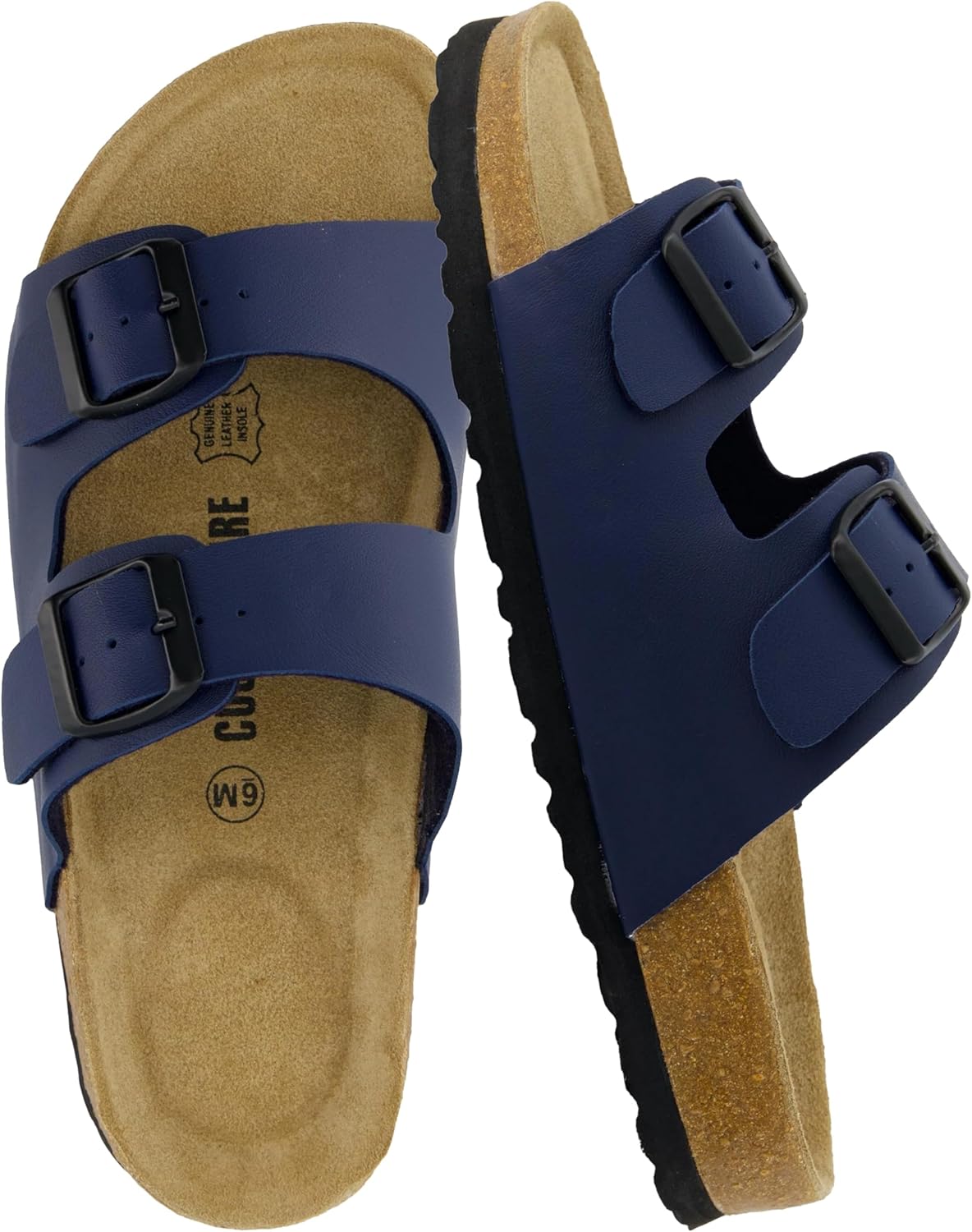 CUSHIONAIRE Lane Cork Footbed Sandals for Women Comfort