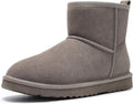 Genuine Suede Mini Boots for Women - Warm Fuzzy Snow Boots Litfun