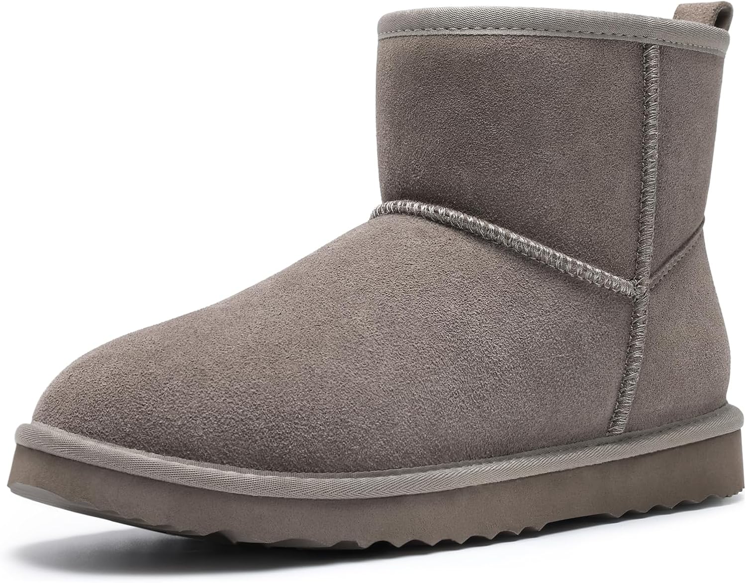 Litfun Genuine Suede Mini Boots for Women Winter Comfort