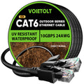 Cat 6 Outdoor Ethernet Cable 200 ft - Direct Burial, 10Gbps