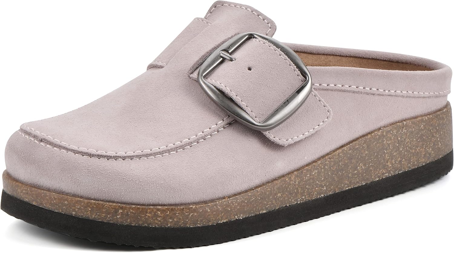 WHITE MOUNTAIN Women's Bueno Mule with Oversize Statement Buckle