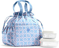 Fit & Fresh Cromwell Drawstring Lunch Bag for Women - Bubble Gum