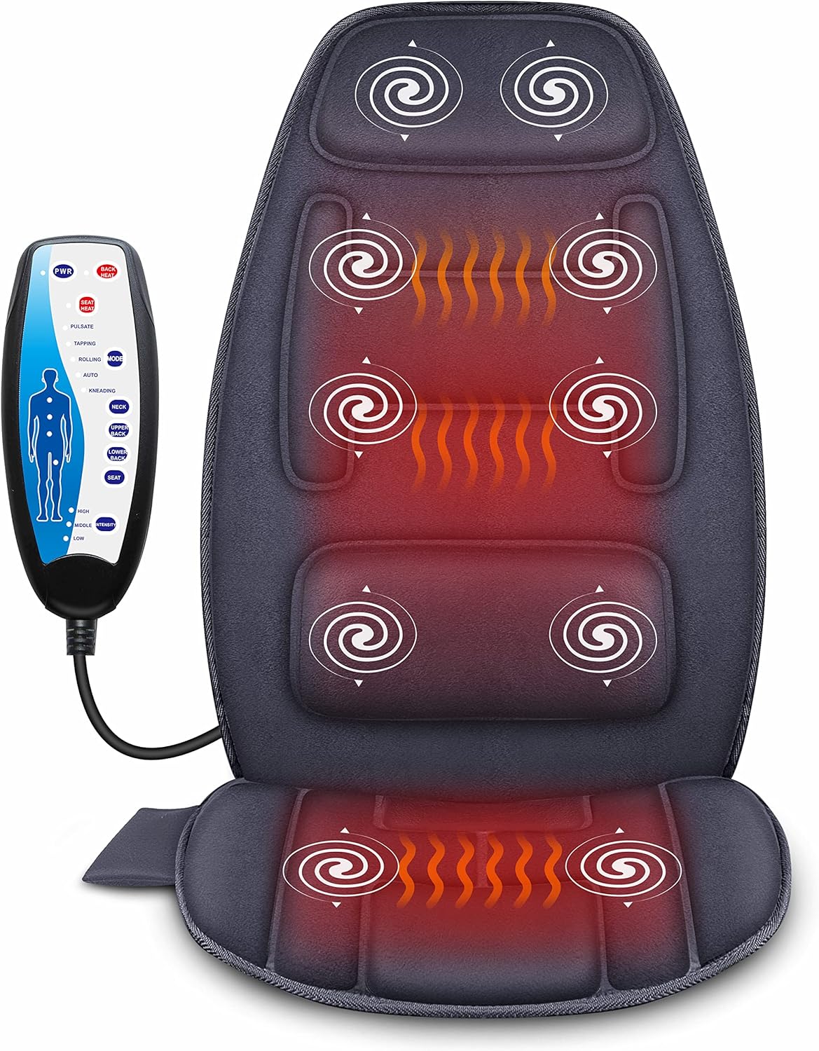 Snailax Massage Cushion - Deluxe Support & Heat