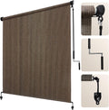 Artpuch Outdoor Roller Shade 7 ft W x 8 ft H - Cool, Private Patio