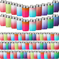 Blank Beer Can Cooler Sleeves 100 Pack - Bulk Insulated Can Coolers