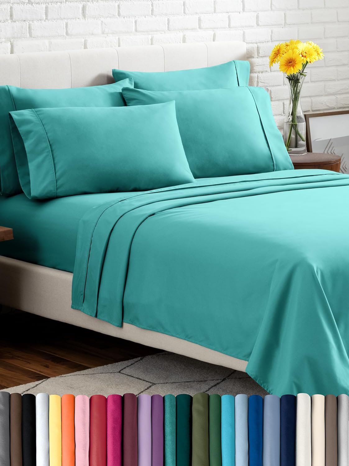 Bare Home Hotel Luxury Twin XL Sheet Set - Extra Soft & Deep Pockets